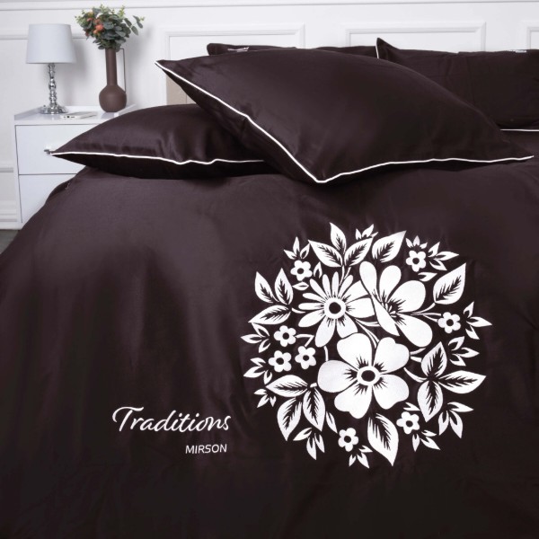 Фото - Комплект постільної білизни MirSon ELIT 0211 Cacao Traditions 220х240 (2200010538328)